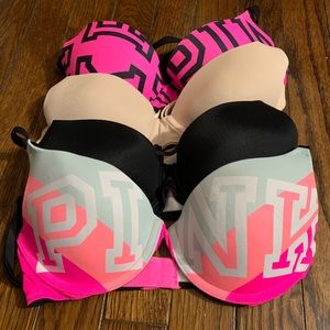 Pink bras